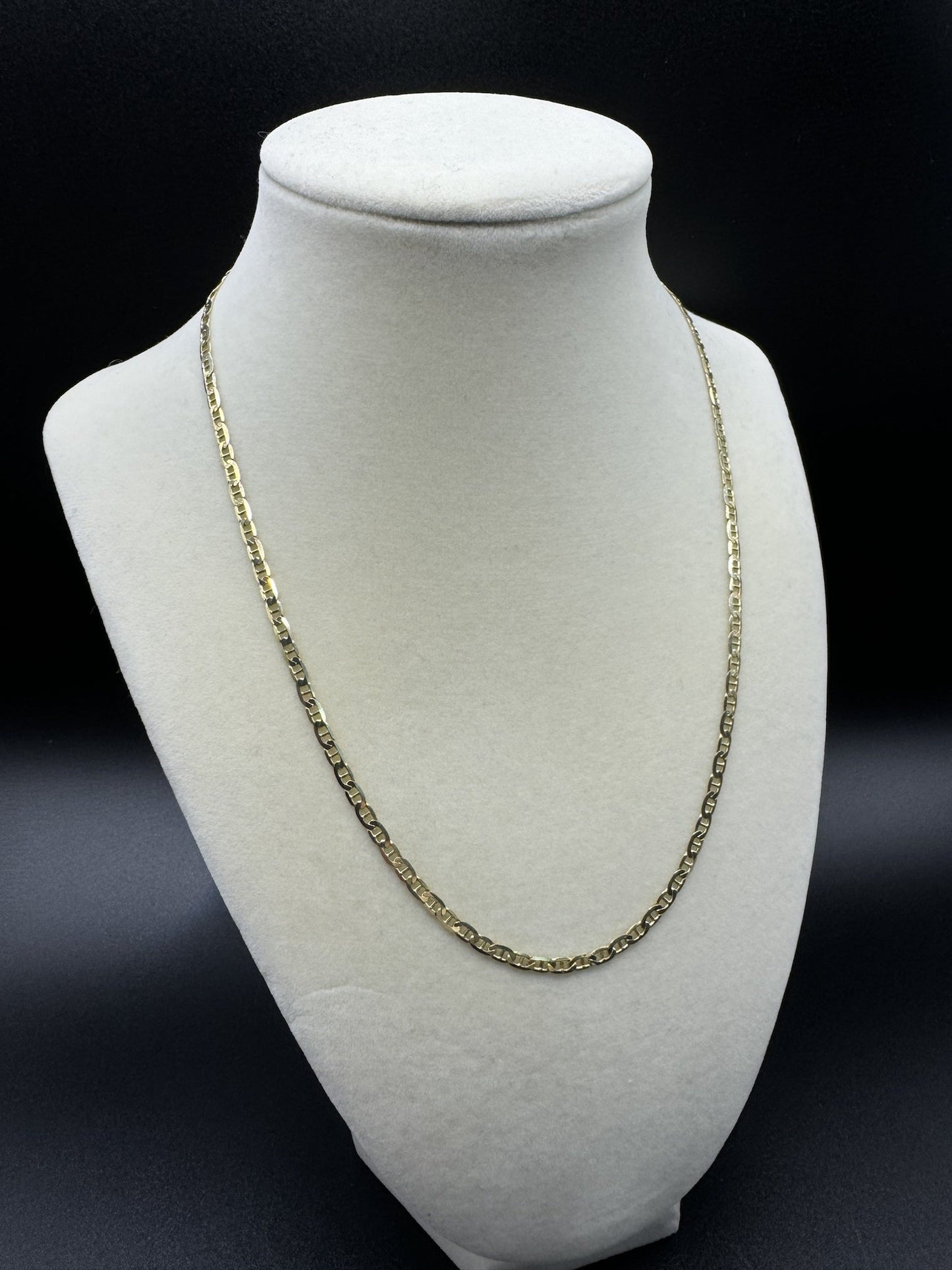 18” 14k Yellow Gold Mariner Link 3mm 7.2g