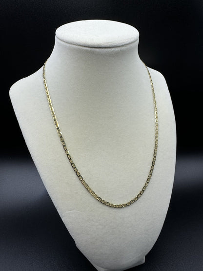 18” 14k Yellow Gold Mariner Link 3mm 7.2g