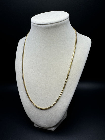 20” 14k Yellow Gold Cuban 3mm 15.5g