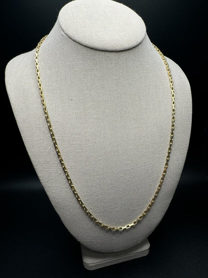24” 14k Yellow Gold Herme$ Link 3mm 24.13g