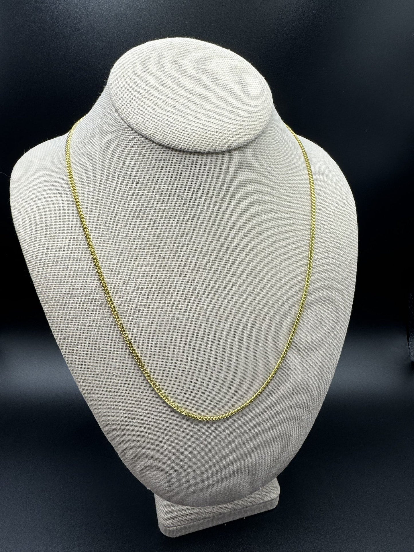 22” 14k Yellow Gold Cuban 2.5mm 11.63g