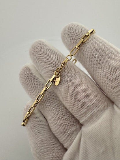 7.25” 14k Yellow Gold Paperclip 3mm 3.22g