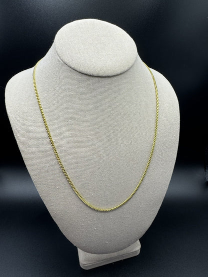 22” 14k Yellow Gold Cuban 2.5mm 11.6g