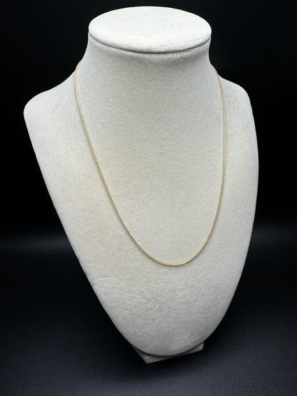 18” 14k Yellow Gold Wheat Chain 1mm 2.53g