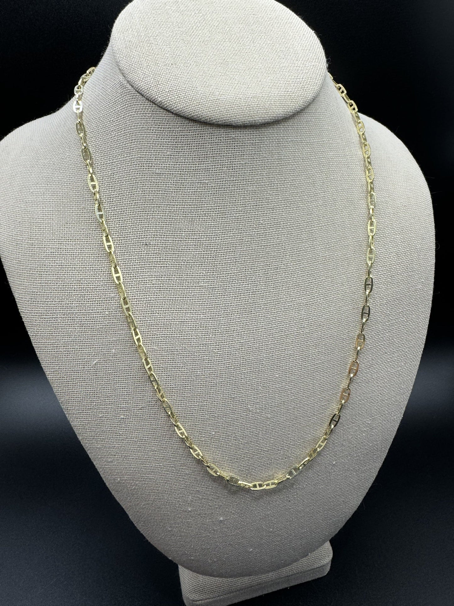 22” 14k Yellow Gold Mariner Link 3.5mm 5.85g