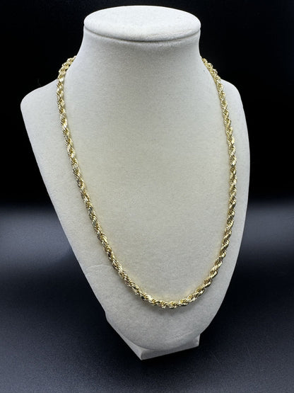 20” 10k Yellow Gold Rope 5mm 8.05g