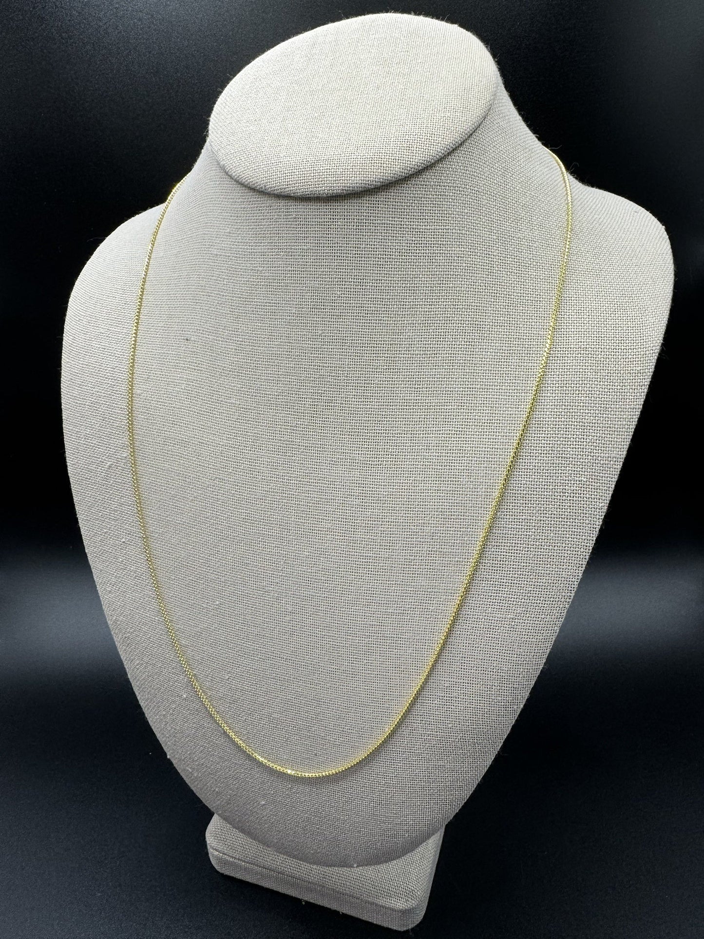 24” 14k Yellow Gold Franco 1.3mm 4.12g