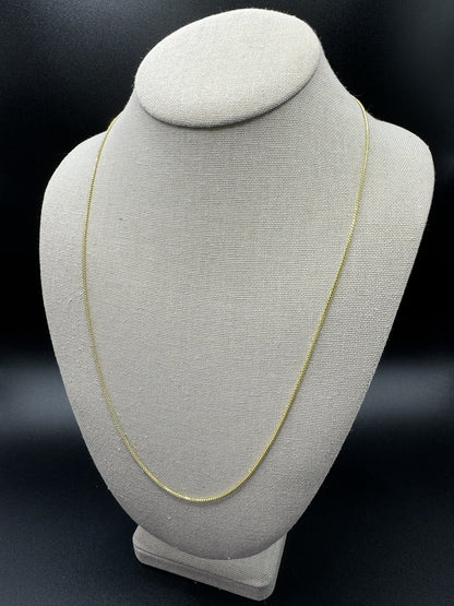 24” 14k Yellow Gold Franco 1.3mm 4.12g