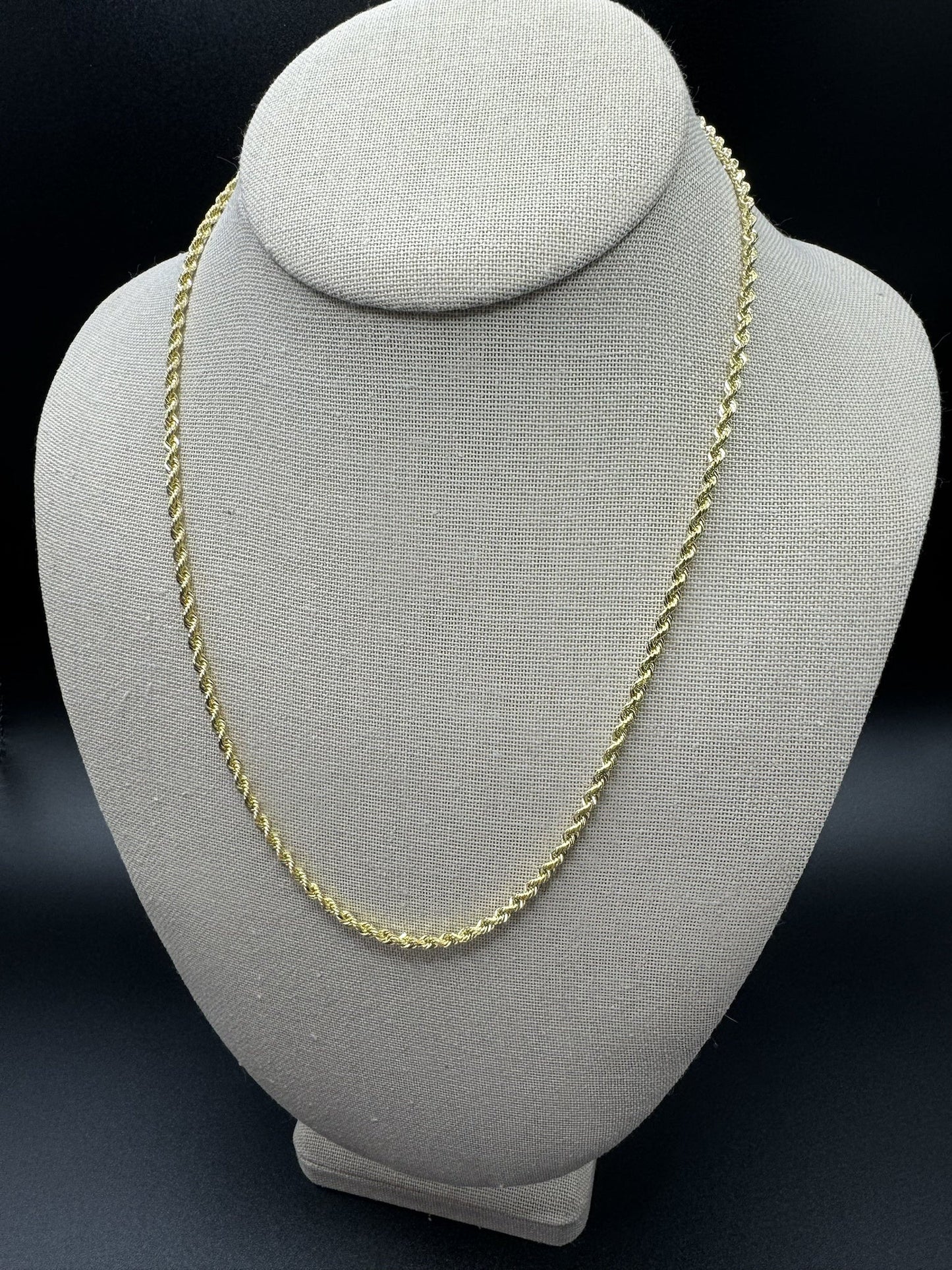 20” 14k Yellow Gold Rope 2.8mm 15.1g