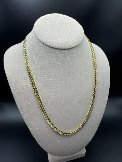 22” 14k Yellow Gold Cuban 6mm 59.7g