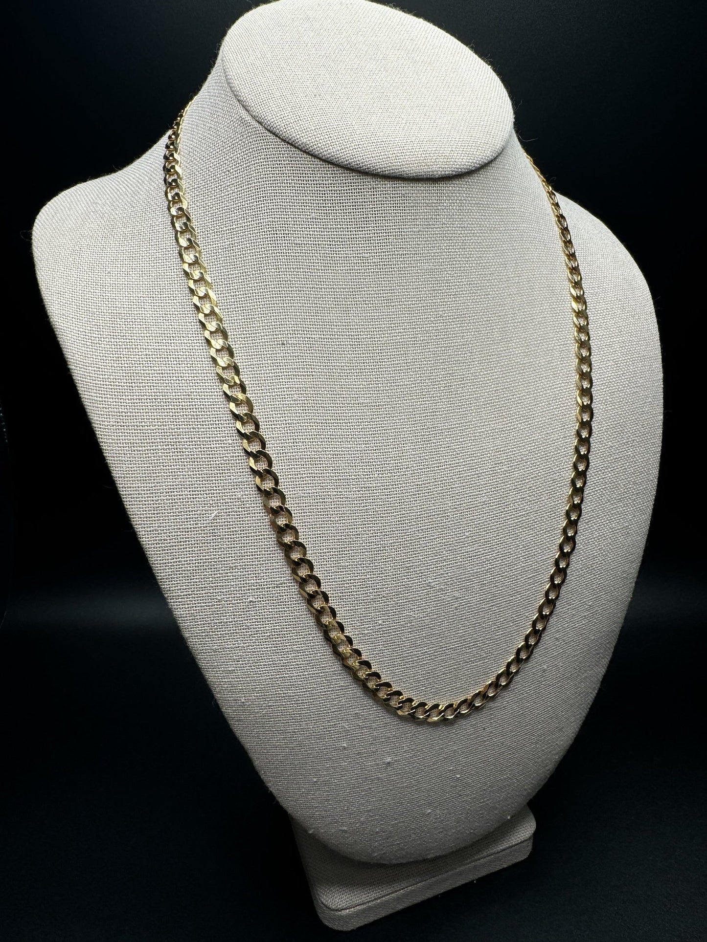 22” 14k Yellow Gold Curb Link 6mm 18.3g