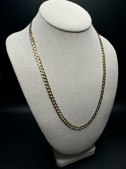 22” 14k Yellow Gold Curb Link 6mm 18.3g