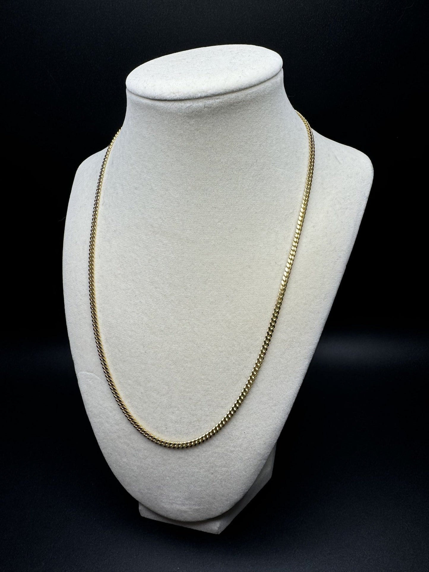 20” 14k Yellow Gold Cuban 3mm 15.3g