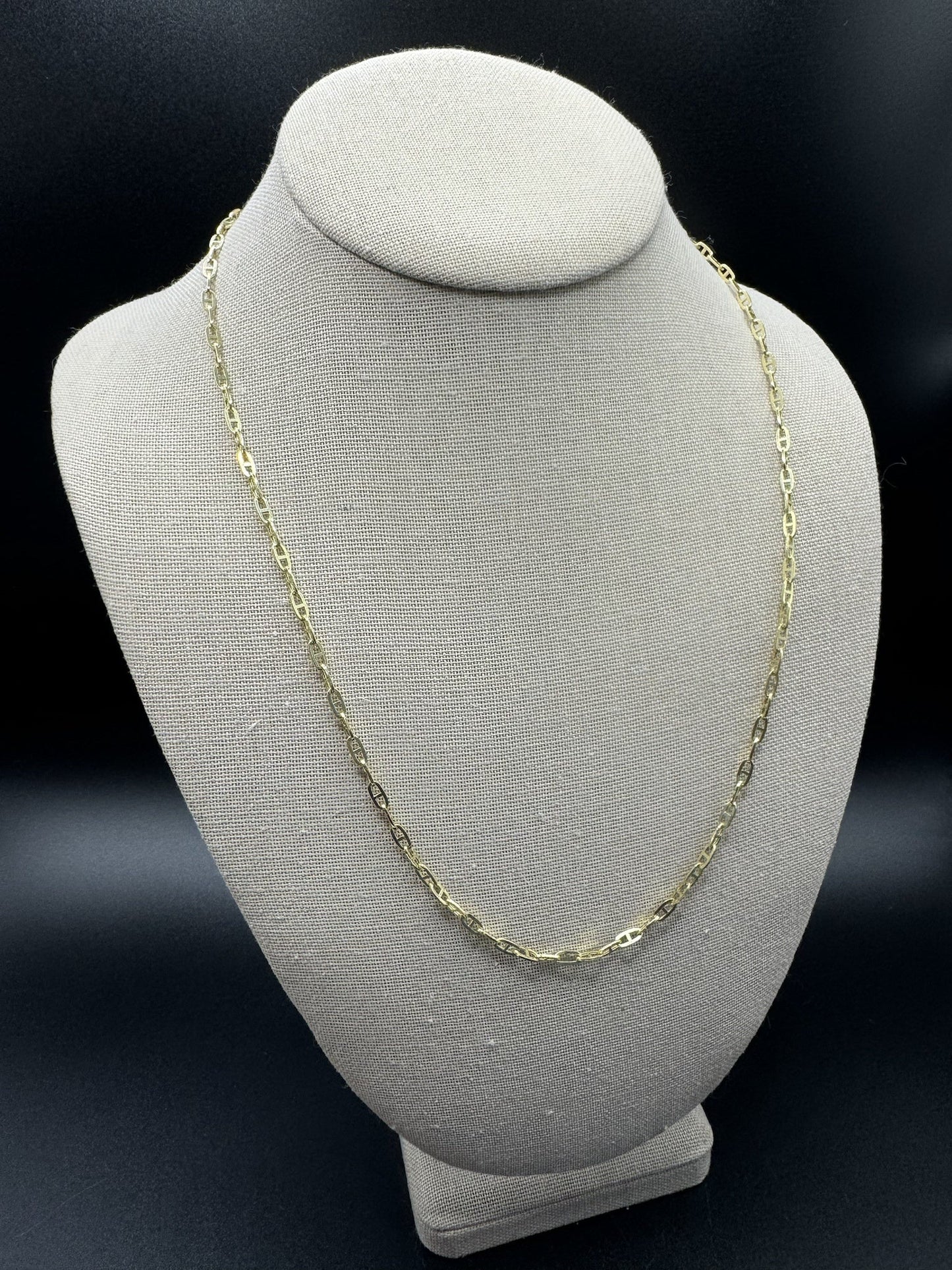 22” 14k Yellow Gold Mariner Link 3mm 4.6g