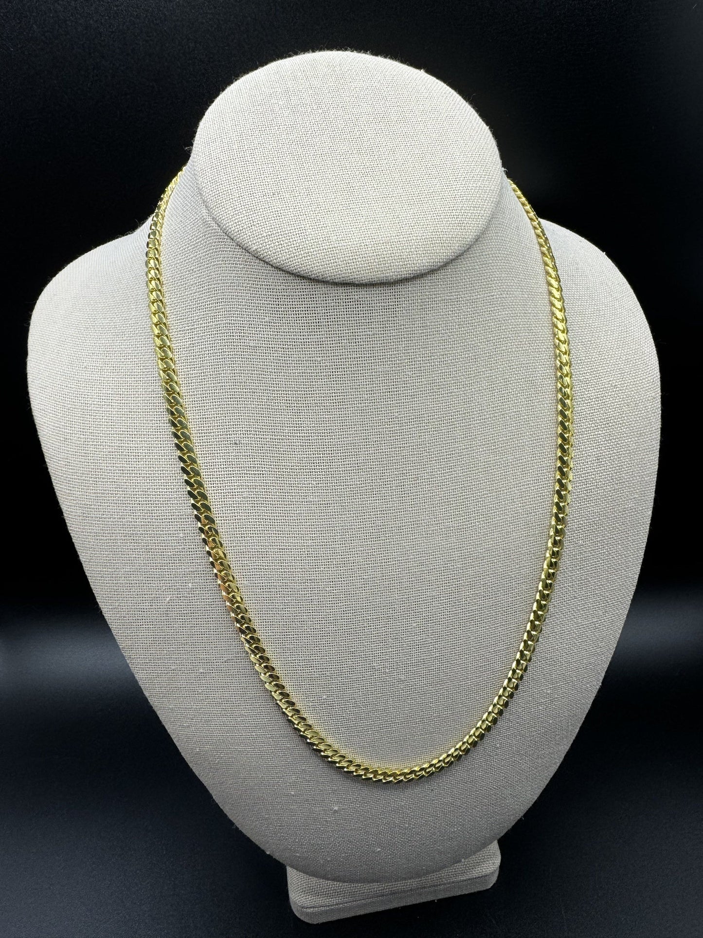 22” 14k Yellow Gold Cuban 5mm 43.53g