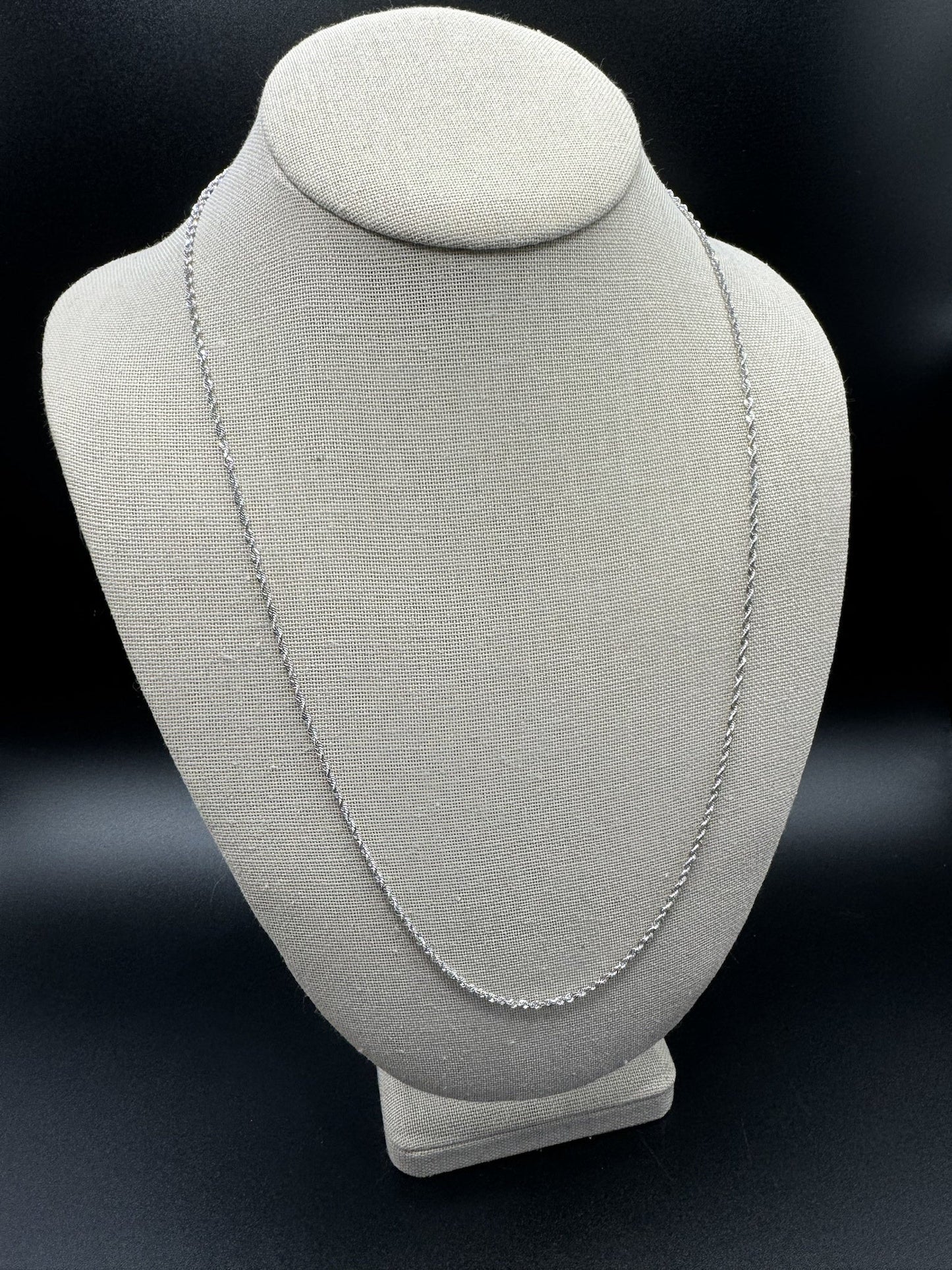 24” 10k White Gold Rope 2mm 5.1g