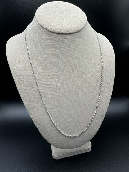 24” 10k White Gold Rope 2mm 5.1g