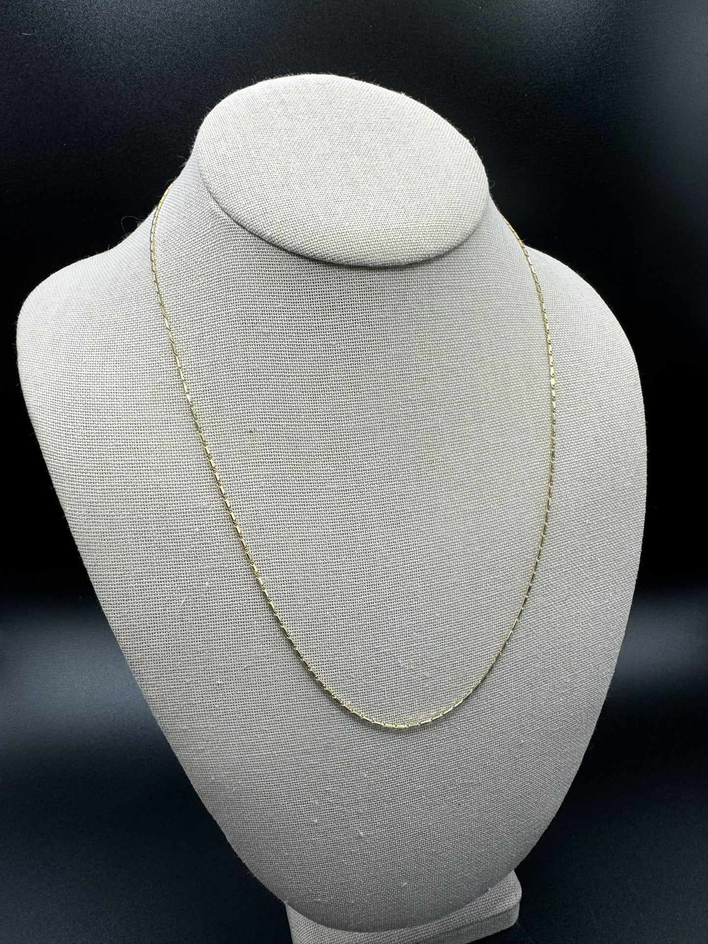 20” 14k Yellow Gold Fancy Italian Link 1.3mm 4.44g