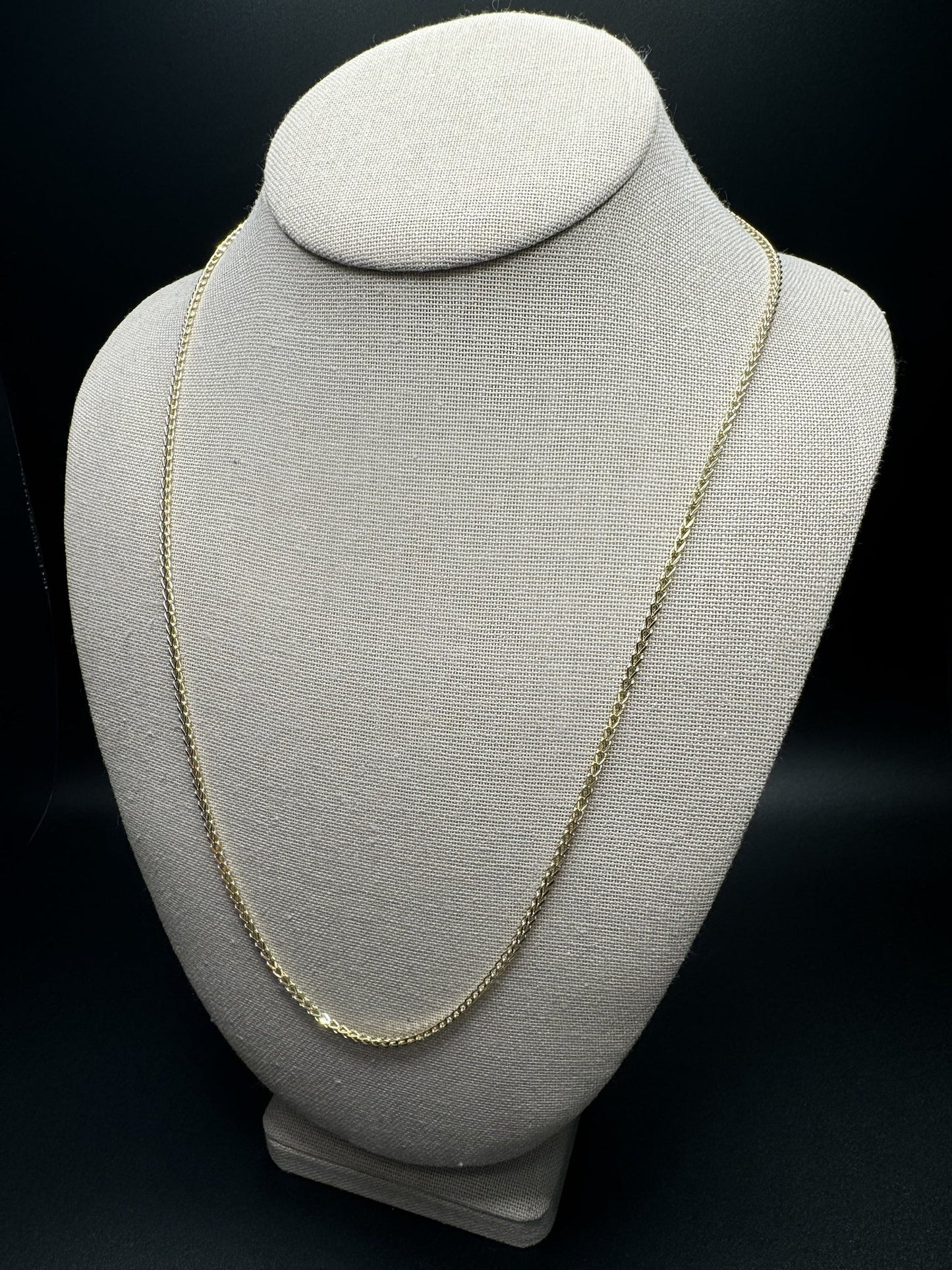 24” 14k Yellow Gold Franco 2mm 4.21g