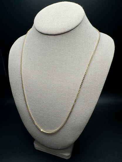 24” 14k Yellow Gold Franco 2mm 4.21g