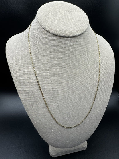 22” 14k Tri-Color Diamond Cut Valentino Link 2mm 3.1g
