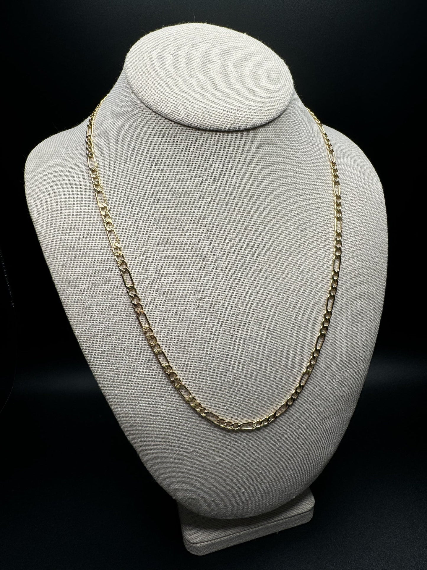 22” 14k Yellow Gold Figaro 4mm 8.0g