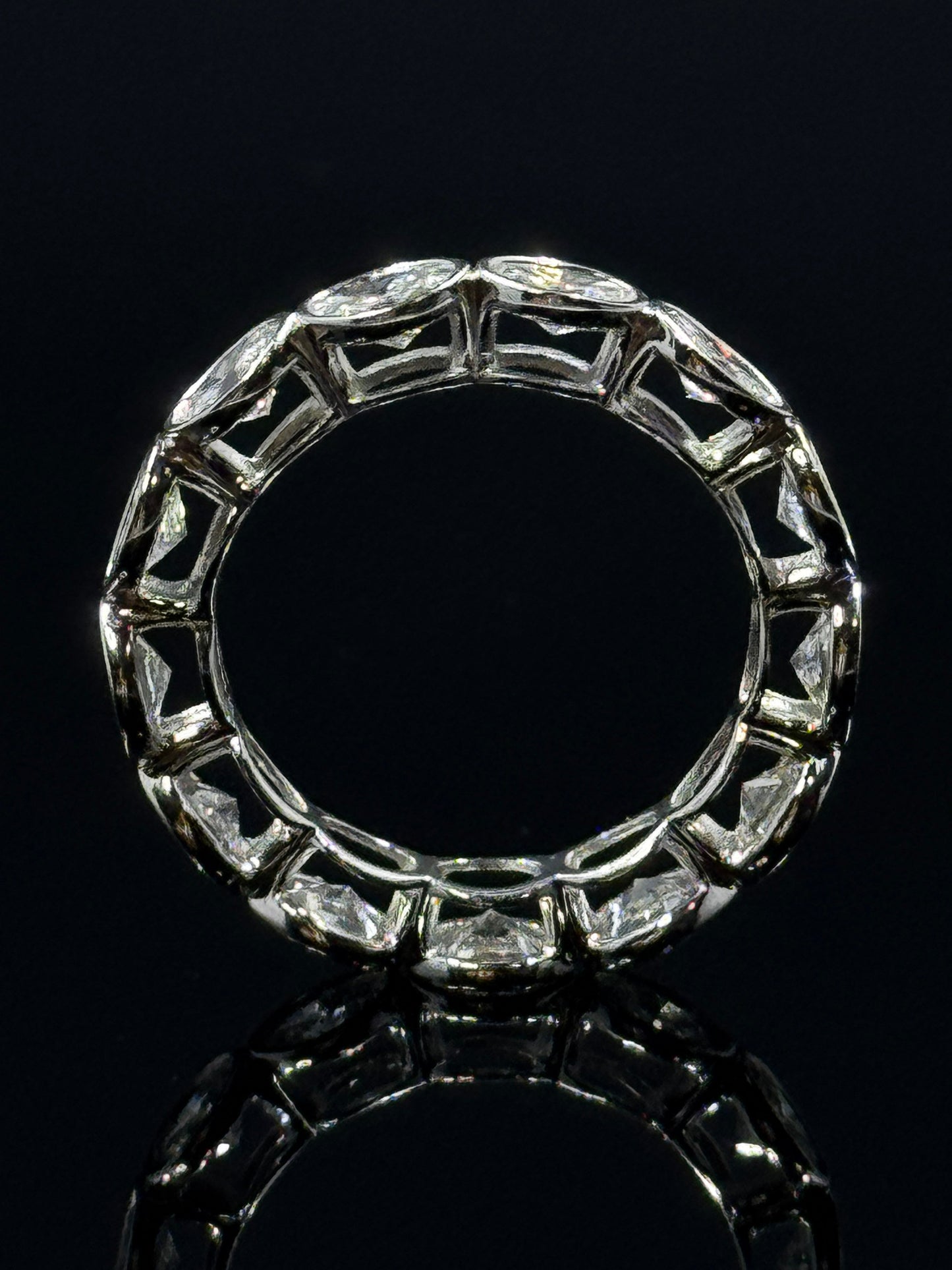 14k Gold 2.40ctw Lab-Grown Diamond Bezel-Set Eternity Band – White or Yellow Gold