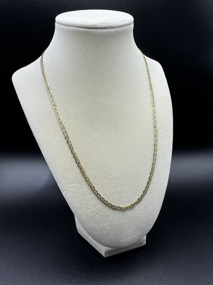 20” 14k Yellow Gold Diamond Cut Curb 3mm 6.64g