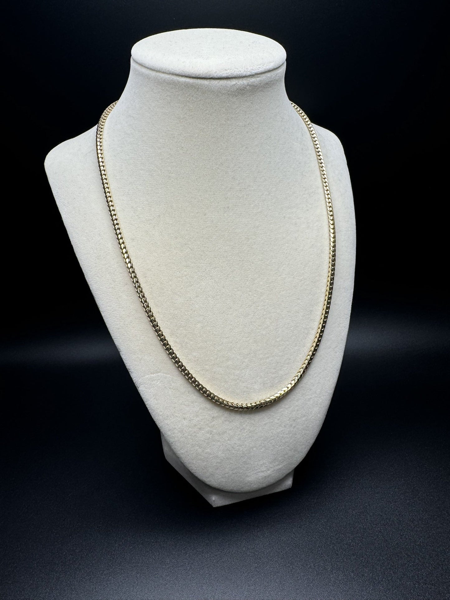 20” 14k Yellow Gold Franco 3mm 28.1g