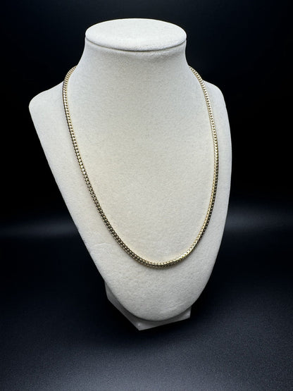 20” 14k Yellow Gold Franco 3mm 28.1g