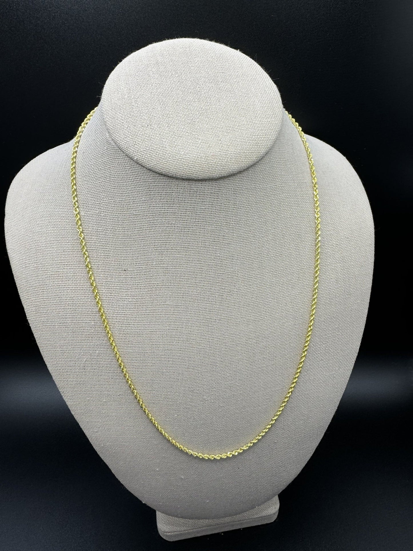 22” 14k Yellow Gold Rope 2.2mm 4.65g