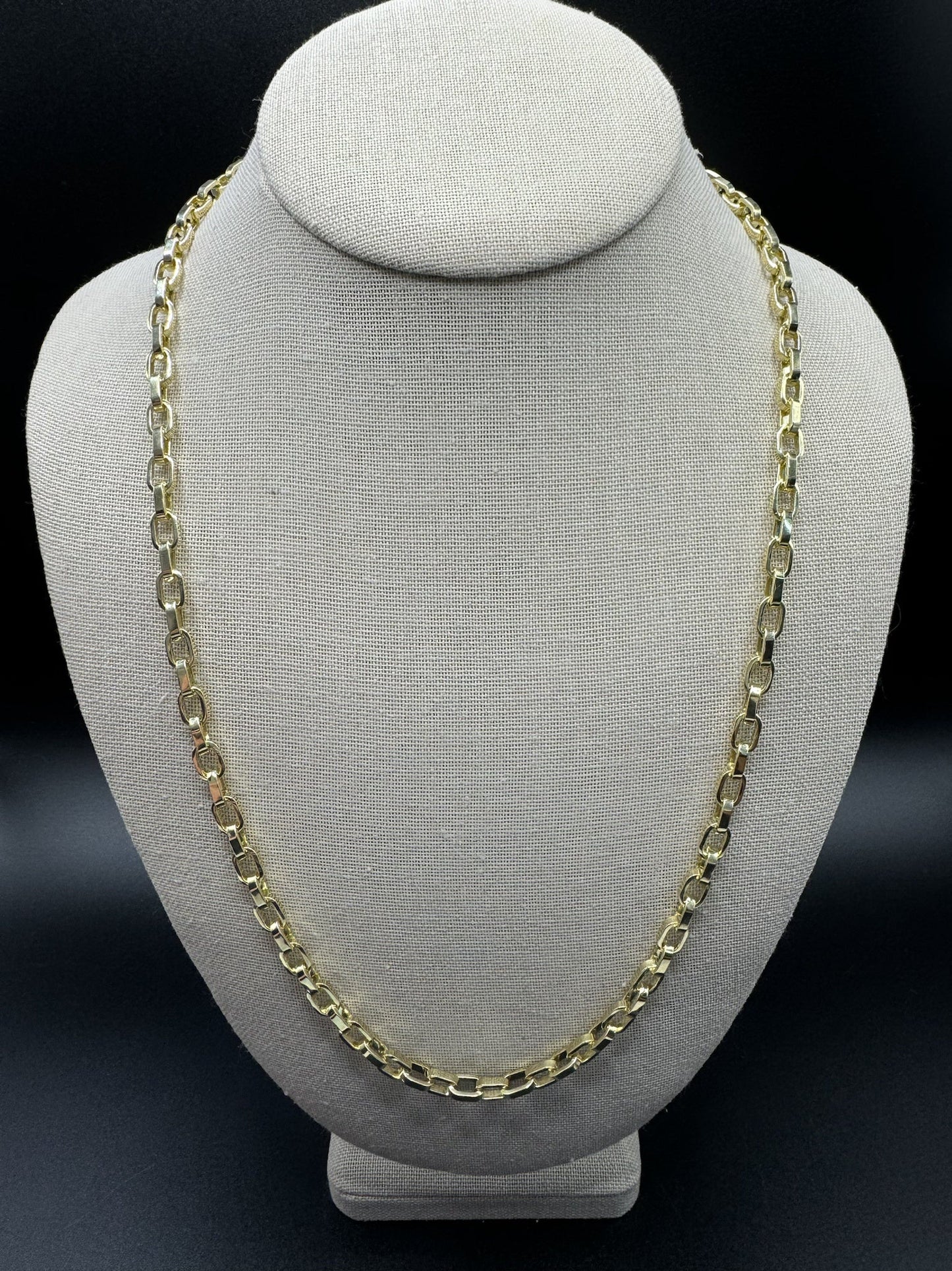 24” 14k Yellow Gold Herme$ Link 6mm 54.64g