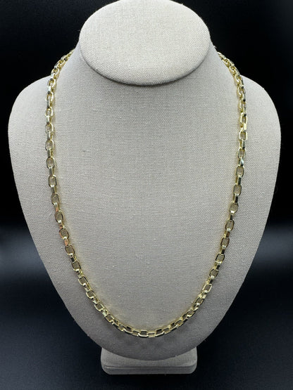 24” 14k Yellow Gold Herme$ Link 6mm 54.64g