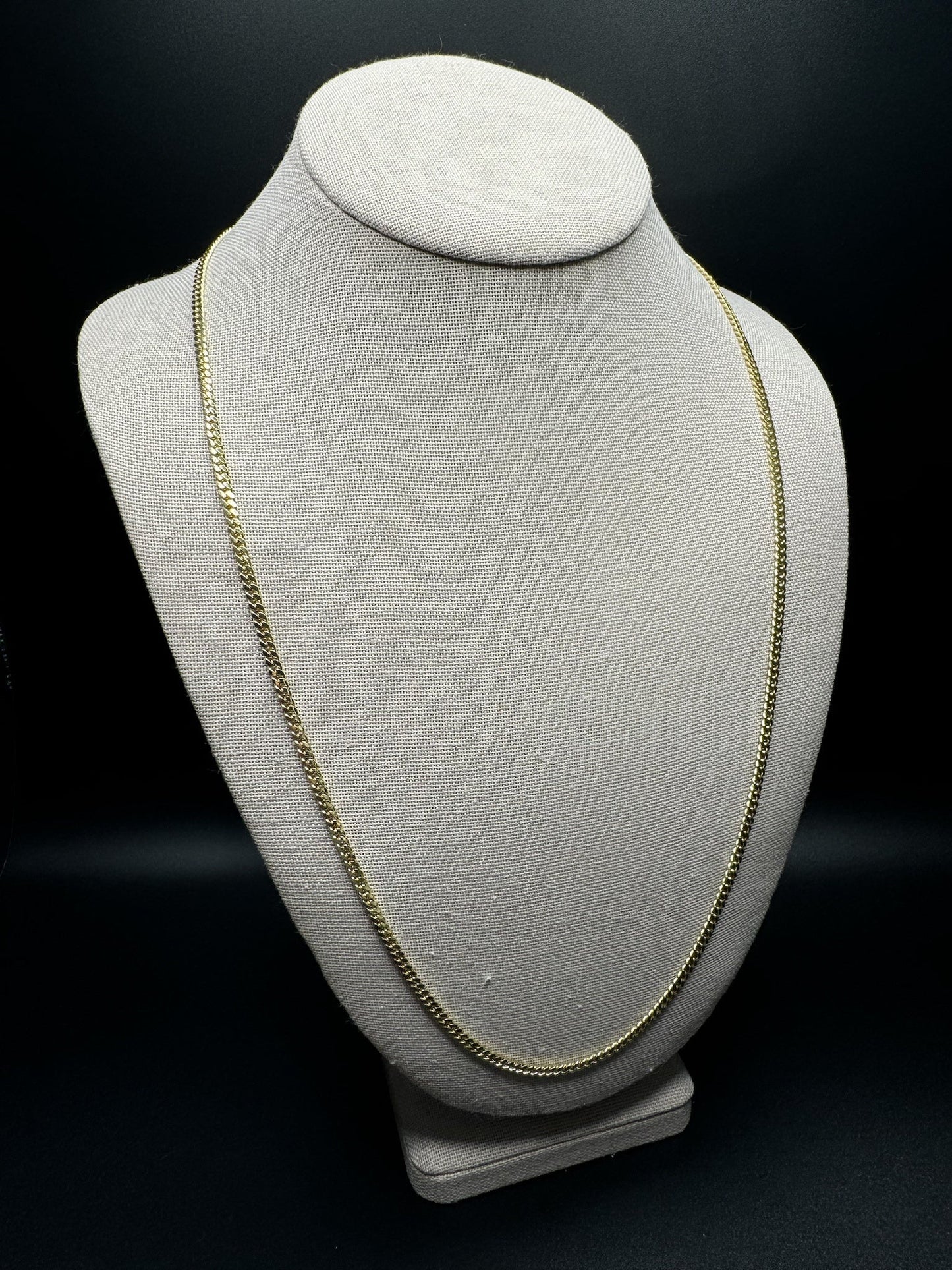 26” 14k Yellow Gold Cuban 3mm 18.24g