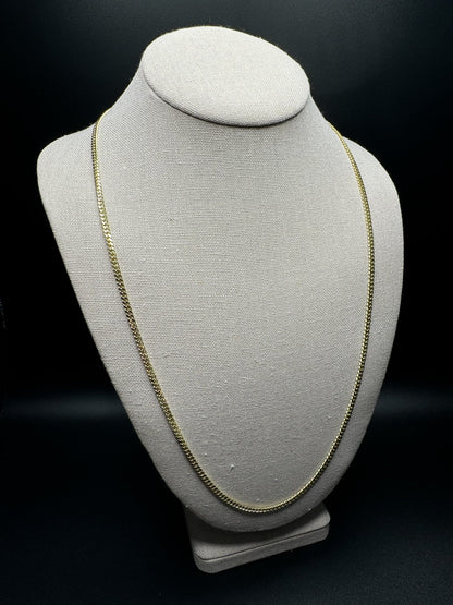 26” 14k Yellow Gold Cuban 3mm 18.24g