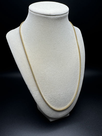 20” 14k Yellow Gold Foxtail Franco 2.5mm 6.4g