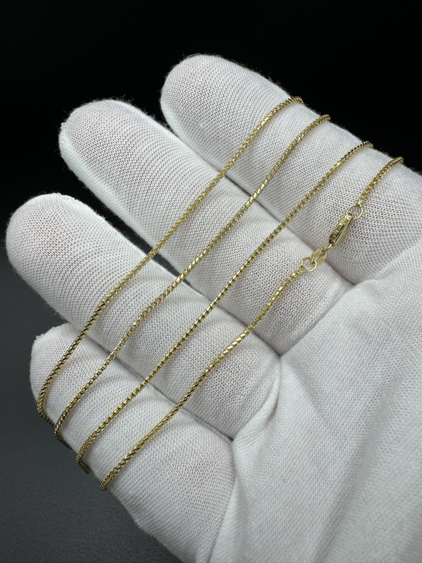 22” 14k Yellow Gold Franco 1.3mm 3.93g