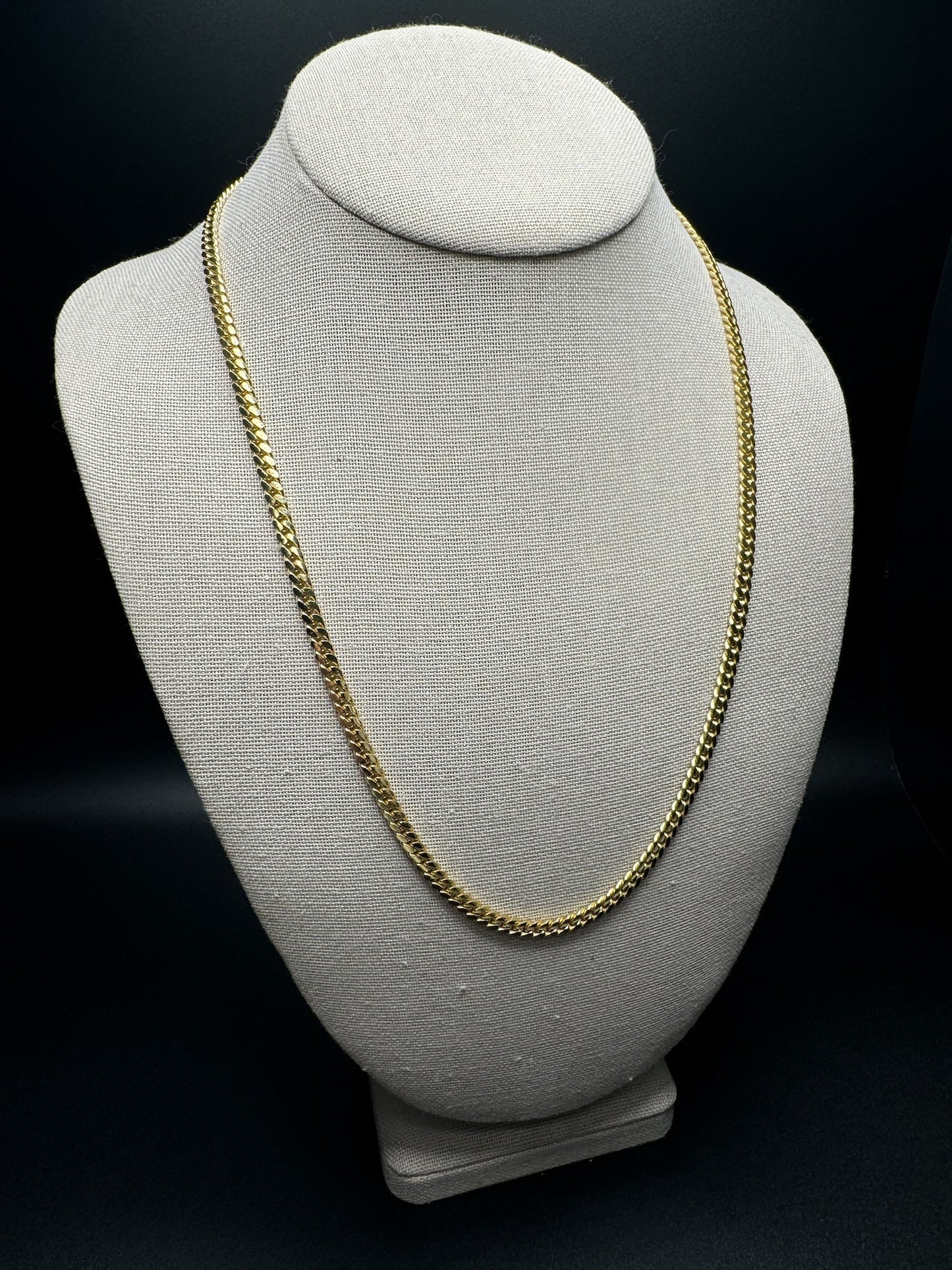 22” 10k Yellow Gold Cuban 4mm 27.4g