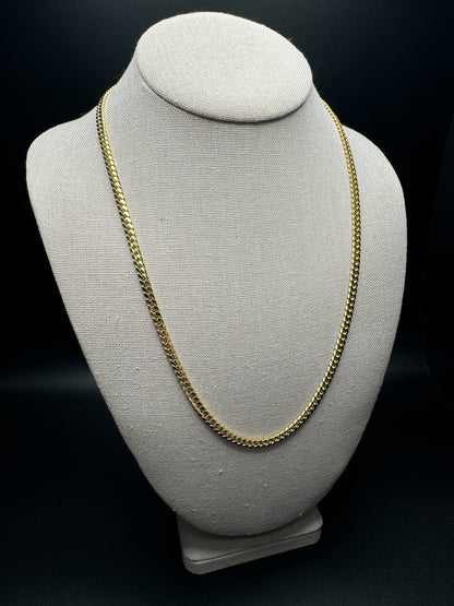 22” 10k Yellow Gold Cuban 4mm 27.4g