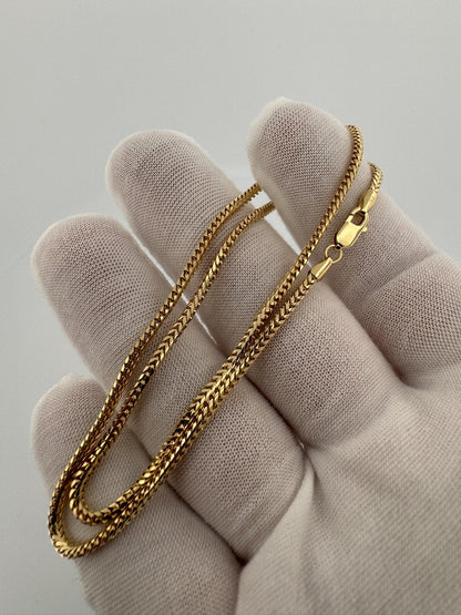 16” 10k Yellow Gold Franco 2mm 8.82g