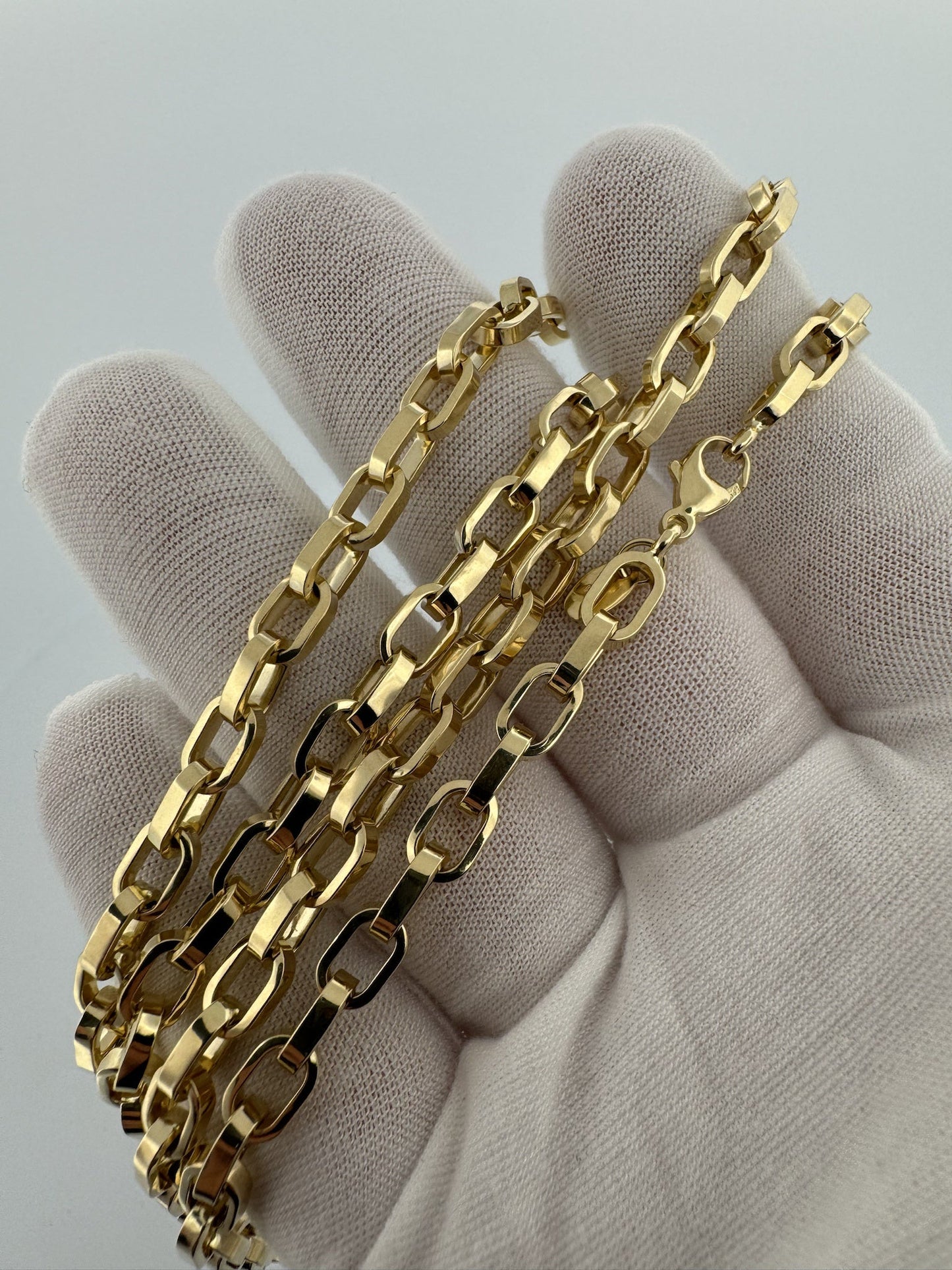 24” 14k Yellow Gold Herme$ Link 6mm 54.64g