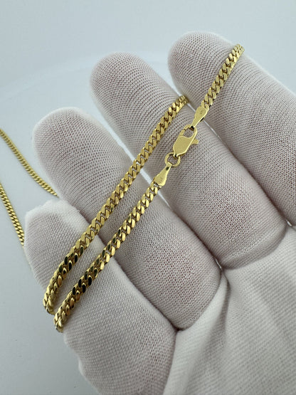 26” 14k Yellow Gold Cuban 3mm 18.24g