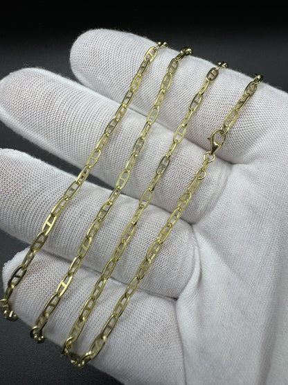 22” 14k Yellow Gold Mariner Link 3mm 4.6g