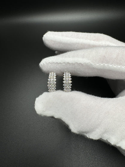 16mm 14k Yellow Gold 1/2ctw VS/VVS Lab Diamond J-Hoops 2.9g