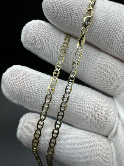 20” 14k Yellow Gold Diamond Cut Curb 3mm 6.64g