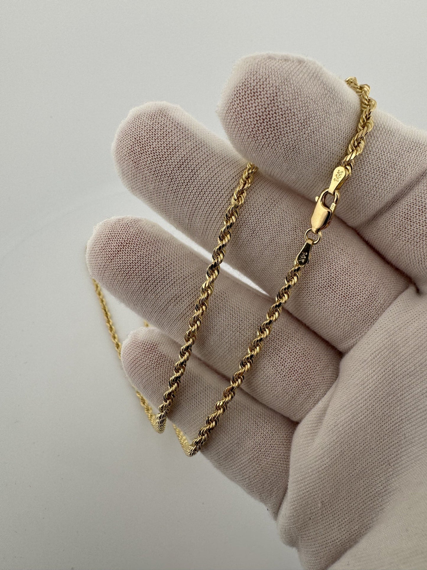 20” 14k Yellow Gold Rope 2.8mm 15.1g