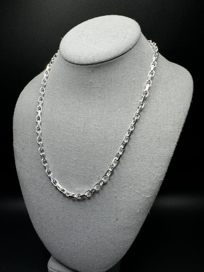 3.5mm Silver Heavy Link chains/ bracelets