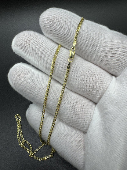 16” 14k Yellow Gold Cuban 1.8mm 3.32g