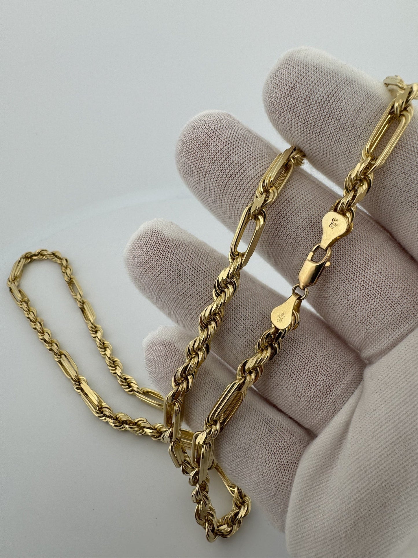 24” 10k Yellow Gold Figarope Milano 5.5mm 47.8g