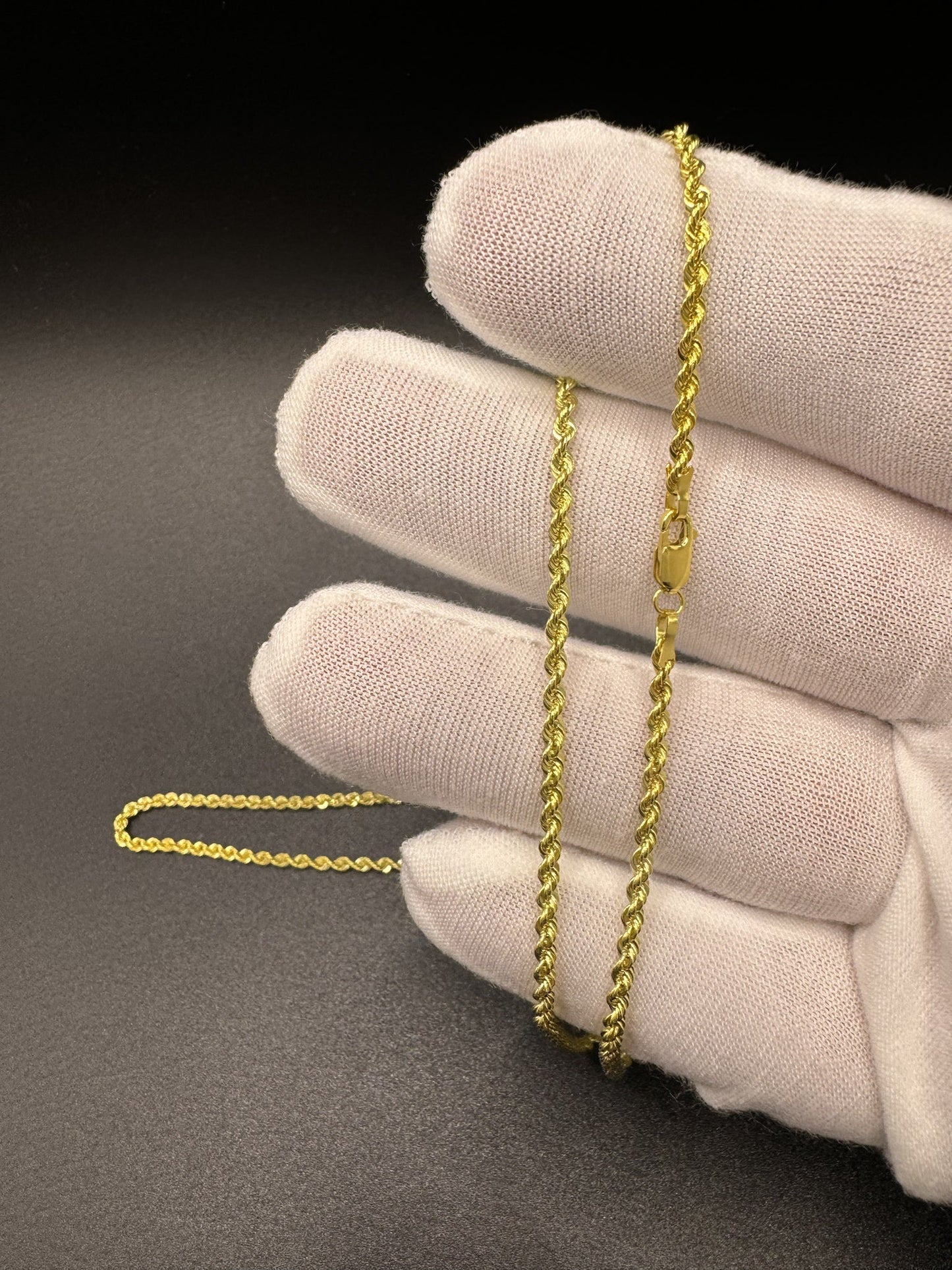 22” 14k Yellow Gold Rope 2.2mm 4.65g
